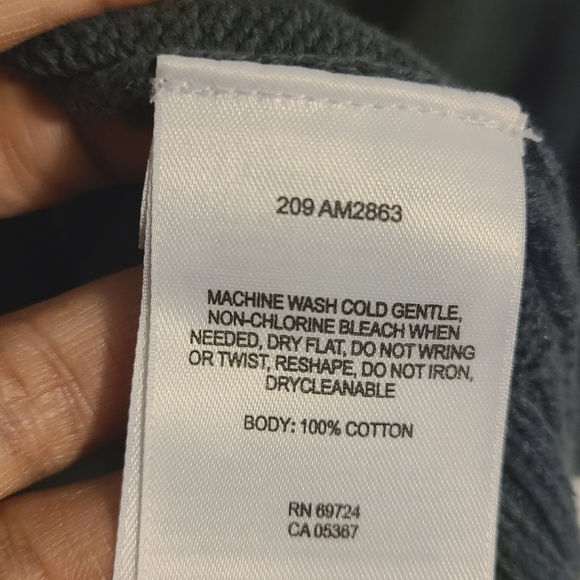 Columbia | Men's Cozy Gray V-Neck Knit and Ribbed Sweater (Size Large) - Picture 4 of 13